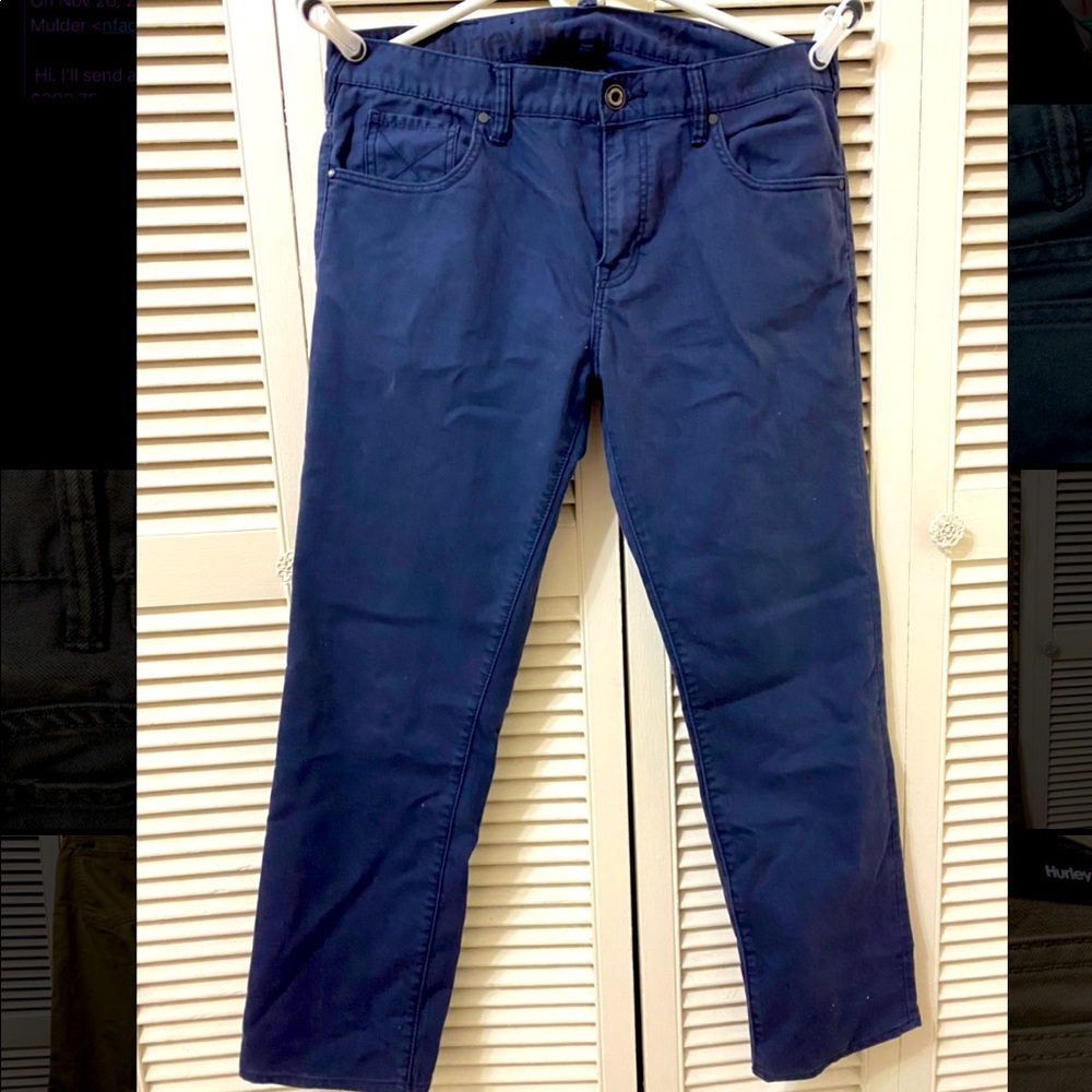 Hurley Nike slacks -blue